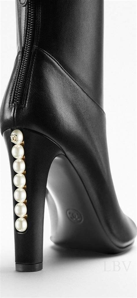 new season chanel boots|chanel boots with pearl heel.